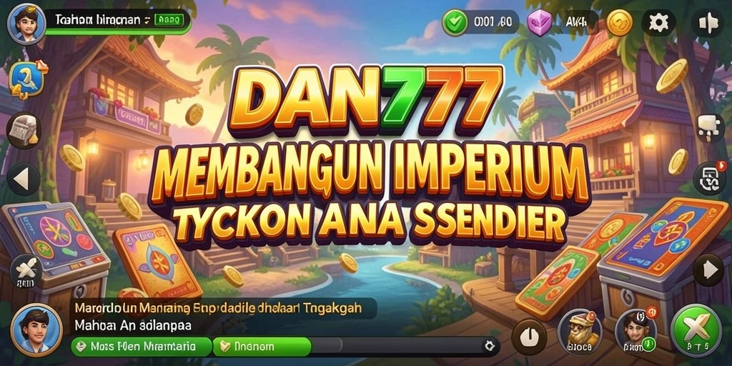 Tampilan gameplay yang menarik dari DAN777 dengan berbagai elemen Tycoon.