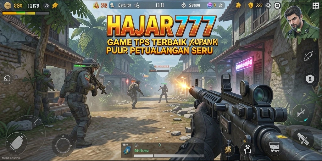 Tangkapan layar utama HAJAR777 menampilkan aksi pertempuran yang seru.
