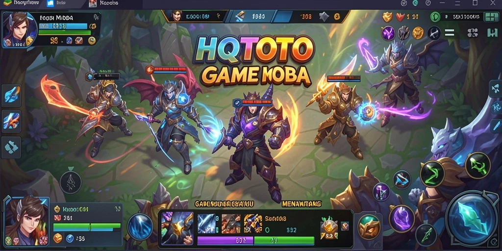 Screenshot dari gameplay HQTOTO yang menunjukkan aksi pertempuran seru.