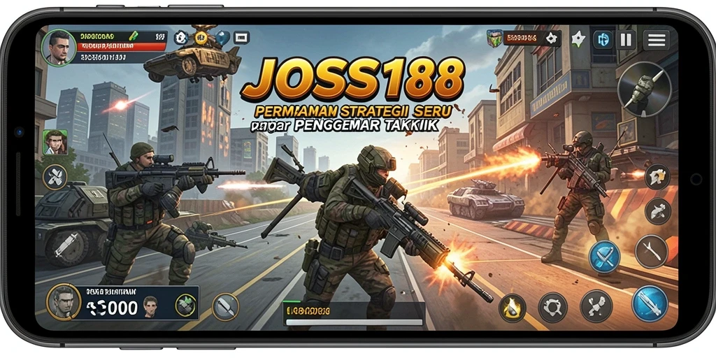 Screenshot menampilkan aksi strategi seru di JOSS188.