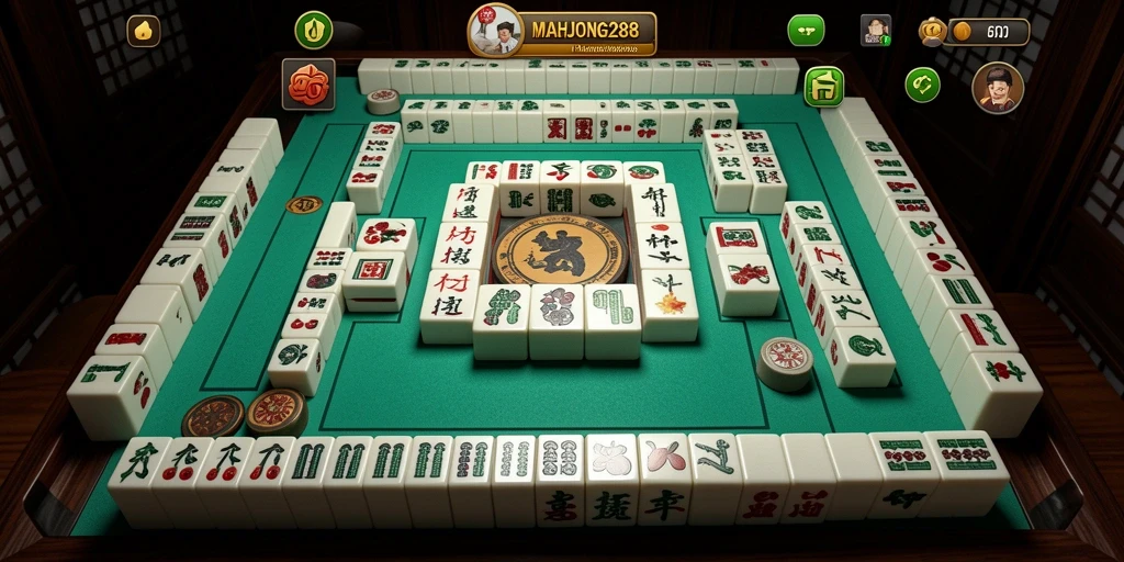 Tampilan gameplay seru dalam MAHJONG288 yang menantang para pemain.