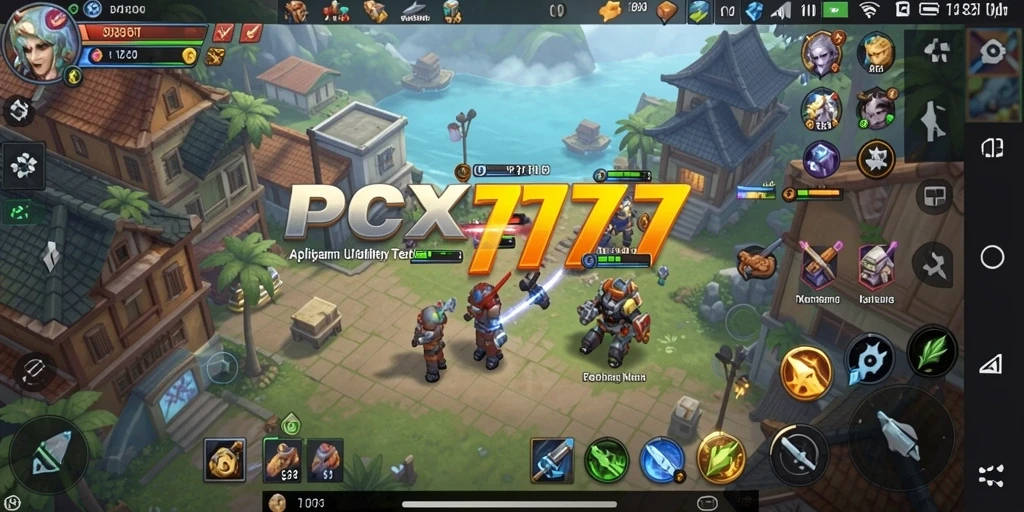 Tampilan antarmuka utama PCX777 yang menarik dan fungsional.