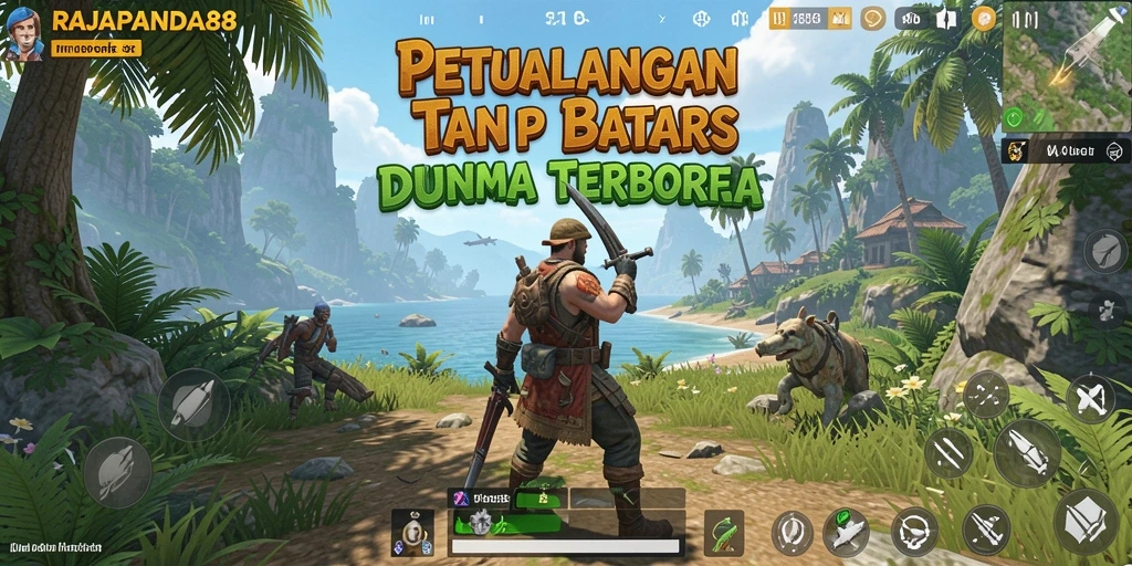 Gameplay menakjubkan dalam RAJAPANDA88 di dunia terbuka.