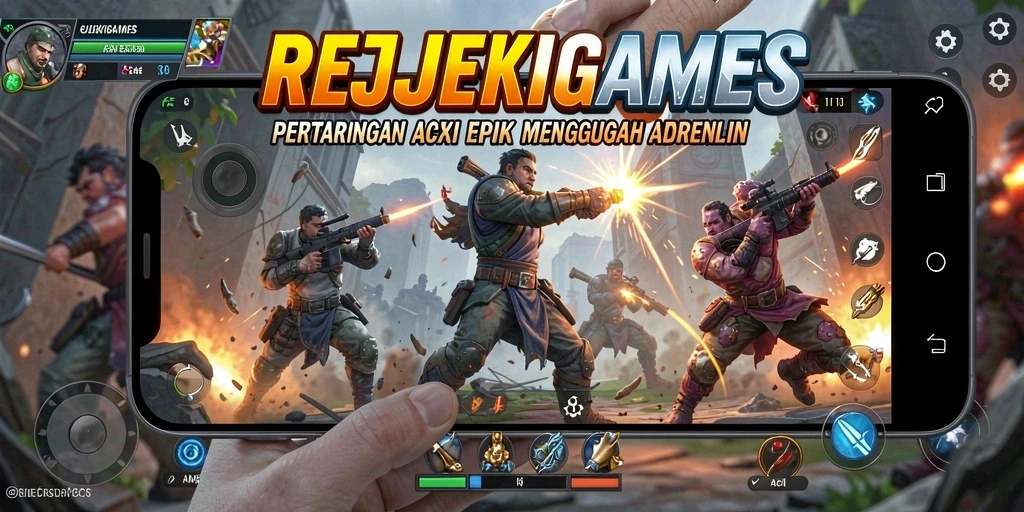 Tampilan gameplay mendebarkan dari REJEKIGAMES dalam aksi.