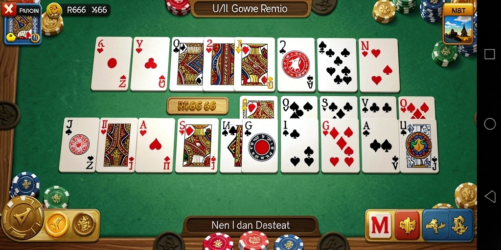 Screenshot gameplay RR666 menunjukkan keseruan permainan Domino.