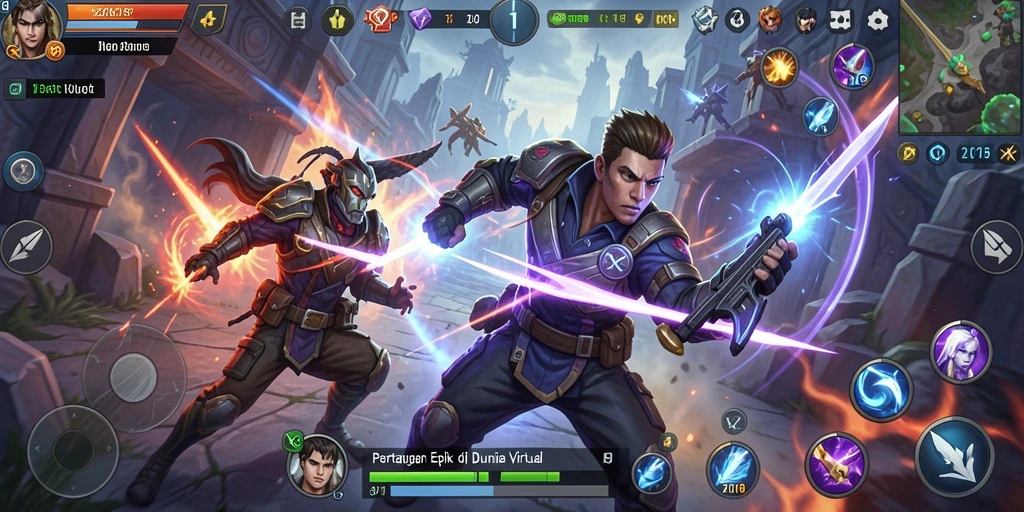 Tampilan gameplay ZK9 yang penuh aksi dan pertarungan seru.